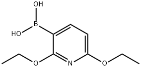 2,6-DIETHOXYPYRIDINE-3-BORONIC ACID Structure