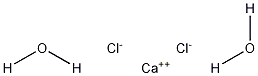 Calcium chloride dihydrate Structure