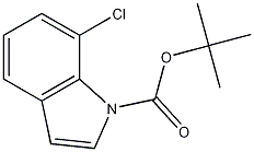 tert-Butyl 7-chloro-1H-indole-1-carboxylate 구조식 이미지