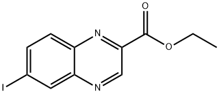 6-요오도퀴녹살린-2-카르복실산에틸에스테르 구조식 이미지
