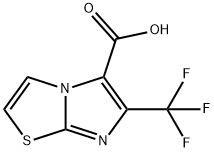 6-(트리플루오로메틸)이미다조[2,1-b]티아졸-5-카르복실산 구조식 이미지