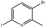 3-BROMO-6-IODO-2-METHYLPYRIDINE Structure