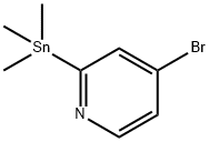 4-BROMO-2-(TRIMETHYLSTANNYL)-PYRIDINE Structure