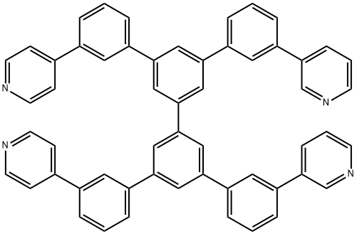 3,3'-[5',5''-Bis[3-(4-pyridinyl)phenyl][1,1':3',1'':3'',1'''-quaterphenyl]-3,3'''-diyl]bispyridine Structure