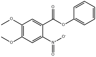 Phenyl4,5-dimethoxy-2-nitrobenzoate Structure