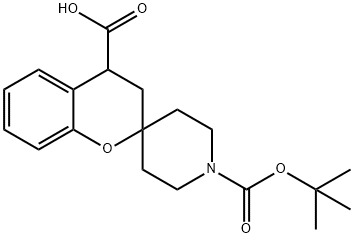 1′-(TERT-BUTOXYCARBONYL)SPIRO[CHROMAN-2,4′-PIPERIDINE]-4-카르복실산 구조식 이미지