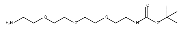 5,8,11-Trioxa-2-azatridecanoic,13-amino,1,1-dimethylethyl ester 구조식 이미지