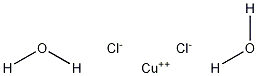 Copper(II) chloride dihydrate 구조식 이미지