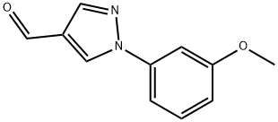 1-(3-메톡시페닐)-1H-피라졸-4-카브알데하이드 구조식 이미지