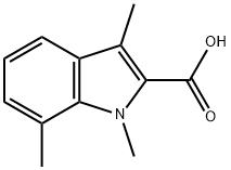 1,3,7-trimethyl-1H-indole-2-carboxylic acid Structure