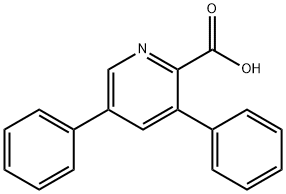 3,5-Diphenylpyridine-2-carboxylic acid Structure