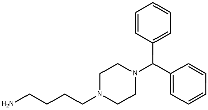 1-(4-Aminobutyl)-4-(diphenylmethyl)piperazine Structure