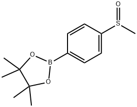 4,4,5,5-테트라메틸-2-(4-(메틸술피닐)페닐)-1,3,2-디옥사보롤란 구조식 이미지
