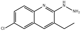 6-Chloro-3-ethyl-2-hydrazinoquinoline hydrochloride Structure