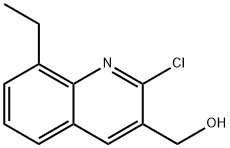 2-CHLORO-8-ETHYLQUINOLINE-3-METHANOL Structure
