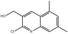 2-클로로-5,7-디메틸퀴놀린-3-메탄올 구조식 이미지