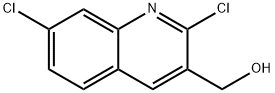 2,7-디클로로퀴놀린-3-메탄올 구조식 이미지