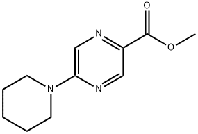 METHYL 5-(1-PIPERIDINYL)-2-PYRAZINECARBOXYLATE Structure