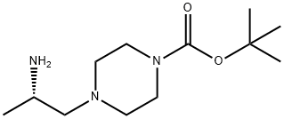 TERT-BUTYL 4-(2-AMINOPROPYL)PIPERAZINE-1-CARBOXYLATE Structure