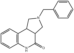 2-BENZYL-1,2,3,3A,5,9B-HEXAHYDRO-PYRROLO[3,4-C]QUINOLIN-4-ONE 구조식 이미지