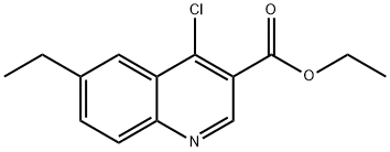 4-Chloro-6-ethylquinoline-3-carboxylic acid ethyl ester Structure