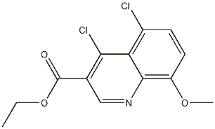 4,5-Dichloro-8-methoxyquinoline-3-carboxylic acid ethyl ester Structure