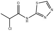2-chloro-N-(1,3,4-thiadiazol-2-yl)propanamide Structure