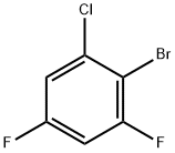 1-Bromo-2-chloro-4,6-diflorobenzene 구조식 이미지