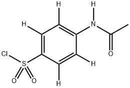 4-N-아세틸아미노벤젠-d5-설포닐클로라이드 구조식 이미지