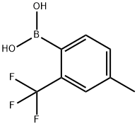 4-Methyl-2-trifluoromethyl-phenylboronic acid Structure