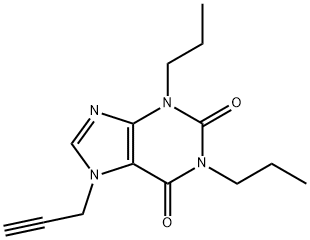 3,7-Dihydro-1,3-dipropyl-7-(2-propynyl)-1H-purine-2,6-dione Structure