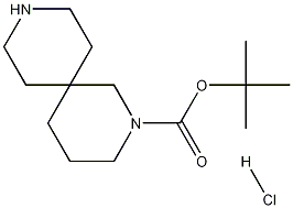 TERT-BUTYL 2,9-DIAZASPIRO[5.5]UNDECANE-2-CARBOXYLATE HYDROCHLORIDE Structure