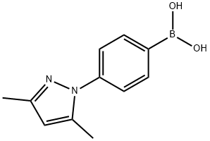 [4-(3,5-dimethyl-1H-pyrazol-1-yl)phenyl]boronic acid Structure