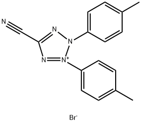 5-Cyano-2,3-di-(p-tolyl)tetrazolium bromide Structure