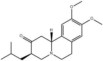 2H-Benzo[a]quinolizin-2-one, 1,3,4,6,7,11b-hexahydro-9,10-dimethoxy-3-(2-methylpropyl)-, (3R,11bR)- Structure