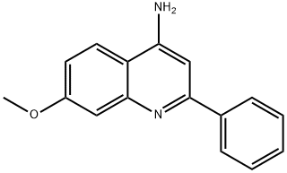 4-Amino-7-methoxy-2-phenylquinoline Structure