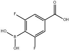 4-Borono-3,5-difluorobenzoic acid Structure