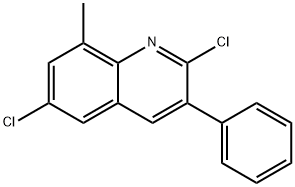 2,6-DICHLORO-8-METHYL-3-PHENYLQUINOLINE Structure