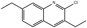 2-클로로-3,7-디에틸퀴놀린 구조식 이미지