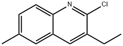 2-CHLORO-3-ETHYL-6-METHYLQUINOLINE Structure