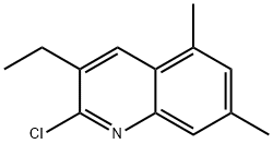 2-CHLORO-5,7-DIMETHYL-3-ETHYLQUINOLINE Structure