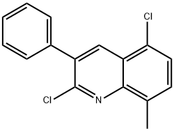 2,5-DICHLORO-8-METHYL-3-PHENYLQUINOLINE Structure