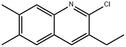 2-CHLORO-6,7-DIMETHYL-3-ETHYLQUINOLINE Structure