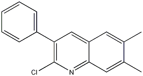 2-클로로-6,7-DIMETHYL-3-PHENYLQUINOLINE 구조식 이미지