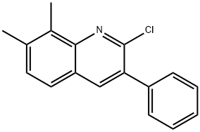 2-CHLORO-7,8-DIMETHYL-3-PHENYLQUINOLINE Structure