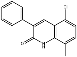 5-CHLORO-8-METHYL-3-PHENYL-2-QUINOLINOL Structure