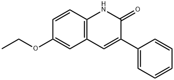 6-에톡시-3-페닐-2-퀴놀리놀 구조식 이미지