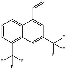 2,8-BIS(TRIFLUOROMETHYL)-4-VINYLQUINOLINE Structure