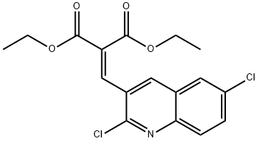 2,6-DICHLORO-3-(2,2-DIETHOXYCARBONYL)VINYLQUINOLINE Structure