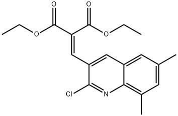 2-CHLORO-6,8-DIMETHYL-3-(2,2-DIETHOXYCARBONYL)VINYLQUINOLINE Structure
